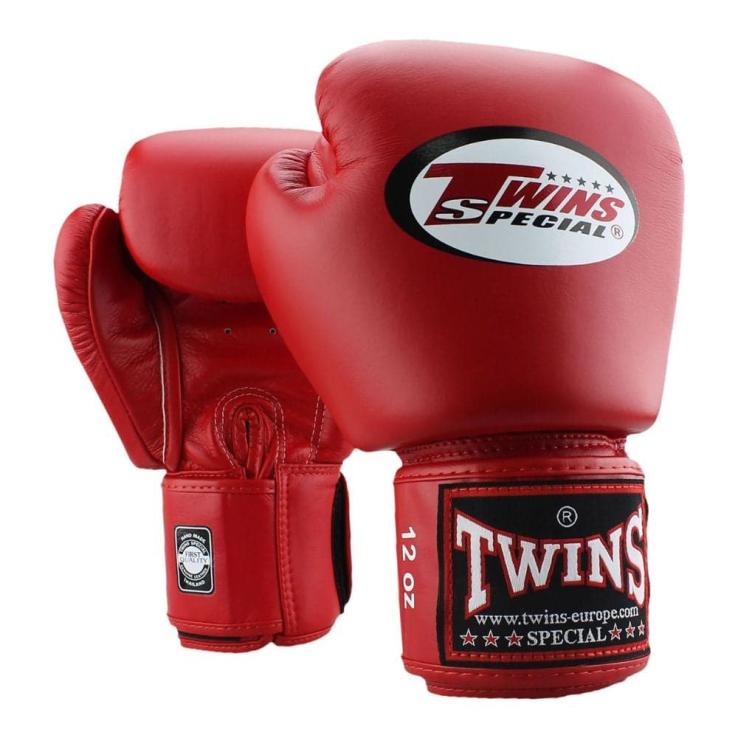 Twins BGVL 3 Leder-Boxhandschuhe – Rot