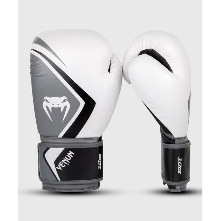 Venum Contender 2.0 Boxhandschuhe – Weiß Grau Schwarz