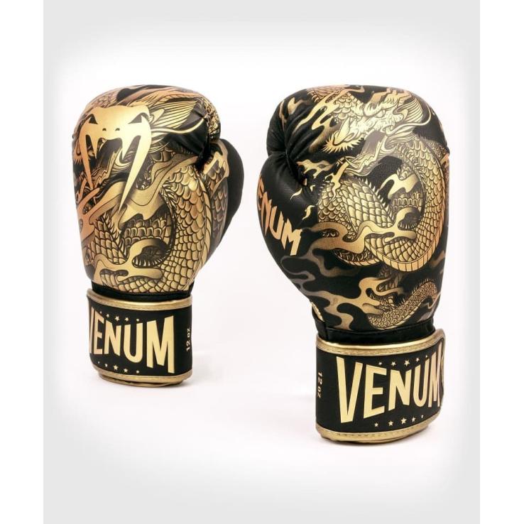 Venum Dragon's Flight Boxhandschuhe schwarz / gold