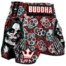 Muay Thai Shorts Buddha Europäisch Mexikanisch Rot