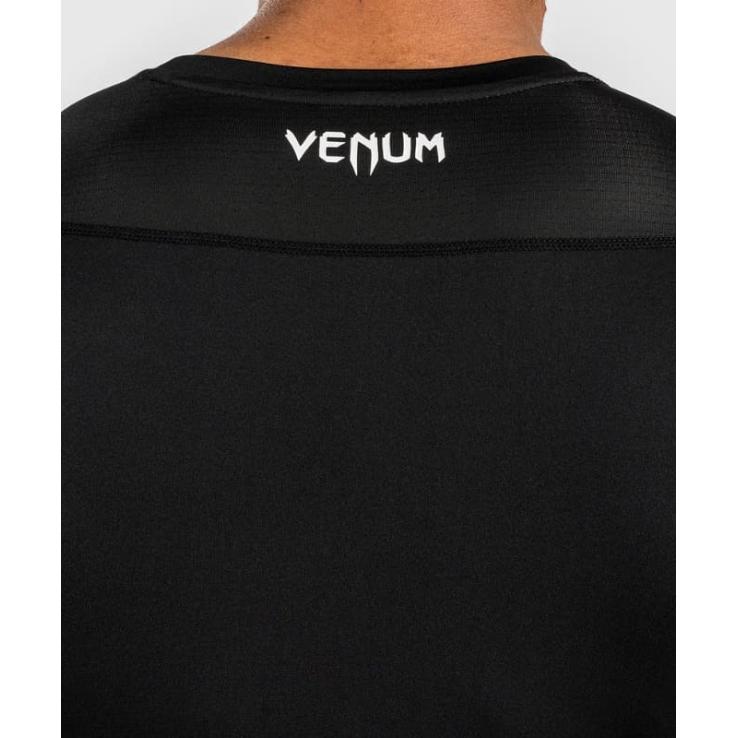 Venum Attack Kurzarm-Rashguard – schwarzgrau