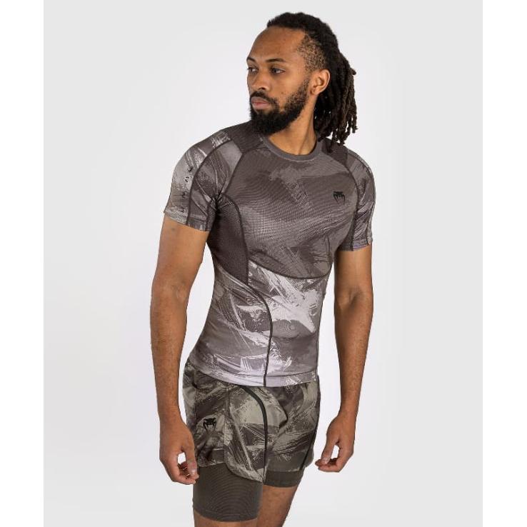 Venum Electron 3.0 Kurzarm-Rashguard – Grau