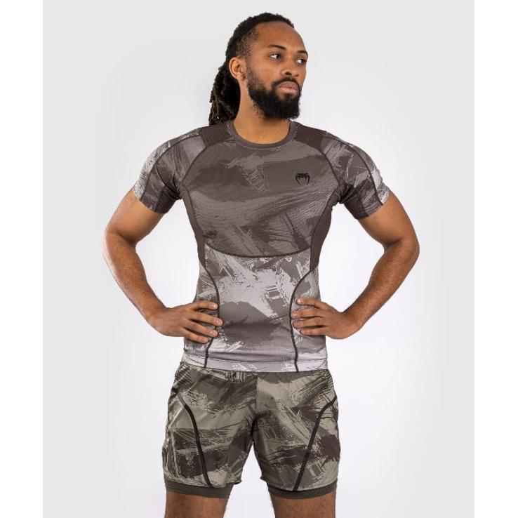 Venum Electron 3.0 Kurzarm-Rashguard – Grau