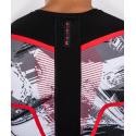 Venum Electron 3.0 Kurzarm-Rashguard grau/rot