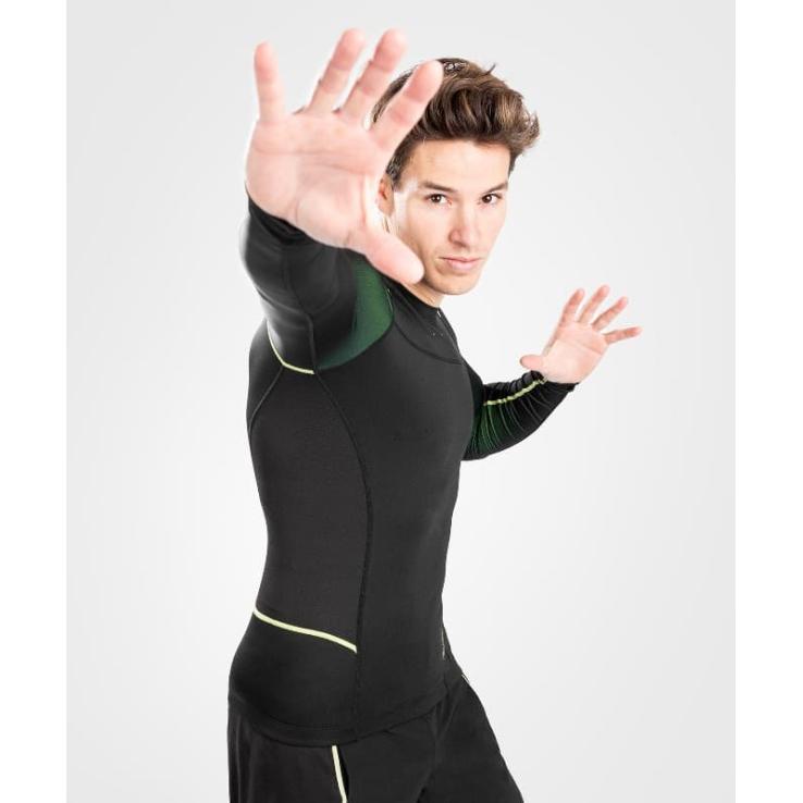 Venum Fusion 2.0 Langarm-Rashguard schwarz / gelb