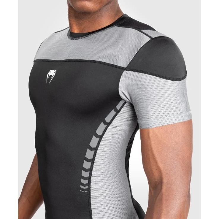 Venum Tempest Kurzarm-Rashguard – Schwarzgrau