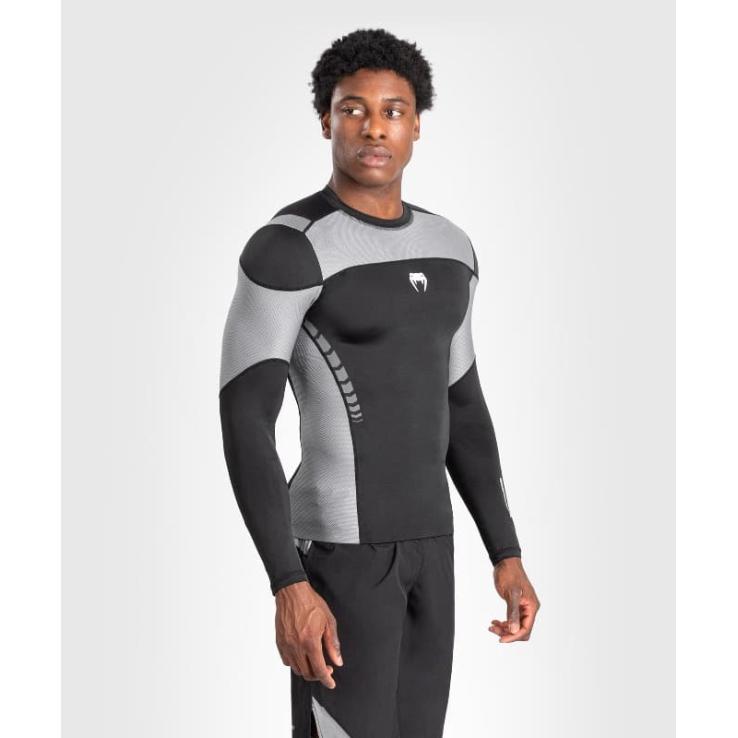 Venum Tempest Langarm-Rashguard – Schwarzgrau