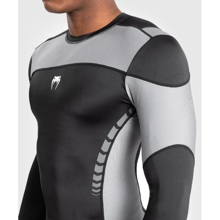 Venum Tempest Langarm-Rashguard – Schwarzgrau